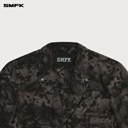 SMFK Compass Black Camouflage Oversize Suit