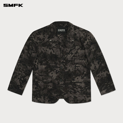 SMFK Compass Black Camouflage Oversize Suit