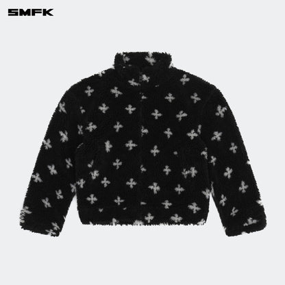 SMFK Compass Black Garden Outdoor Furry Jacket