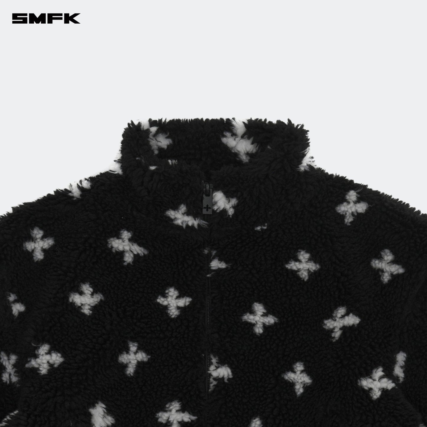 SMFK Compass Black Garden Outdoor Furry Jacket