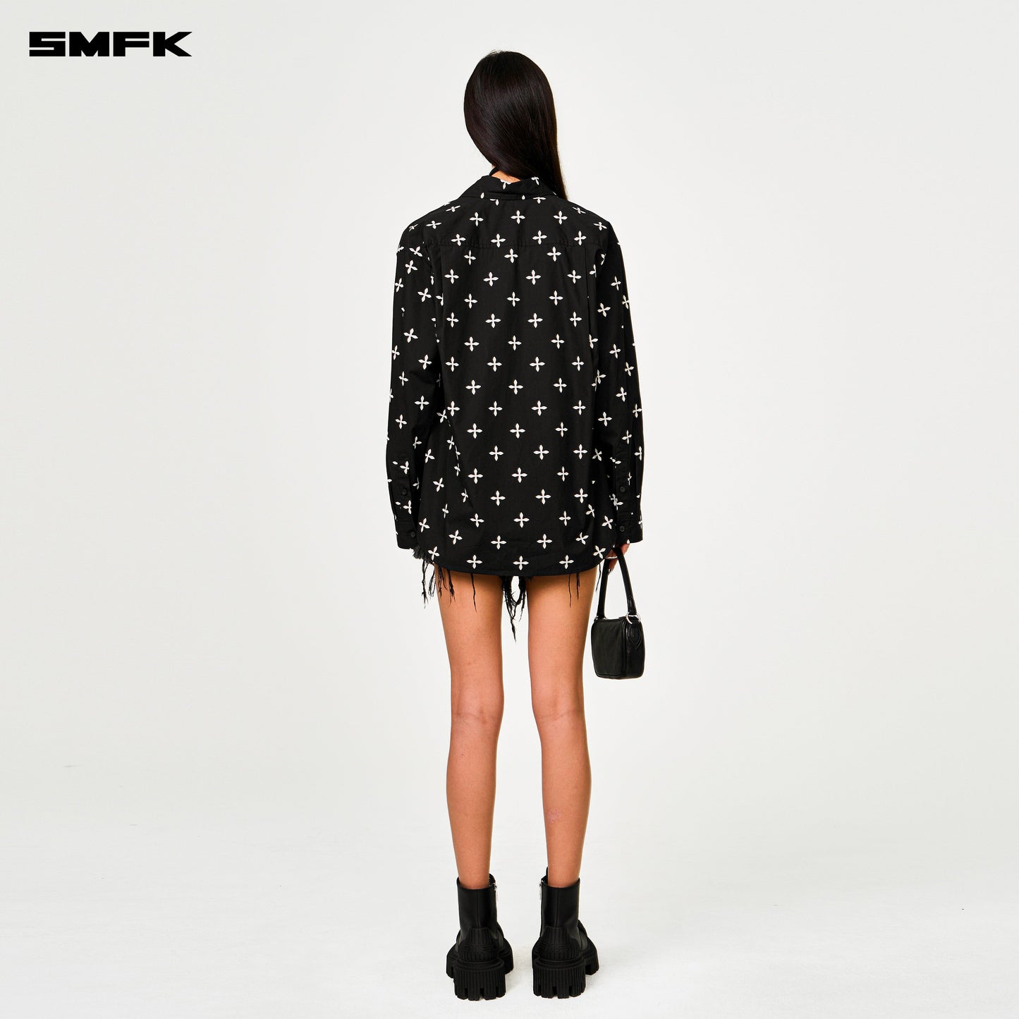 SMFK Compass Black Garden Oversize Shirt