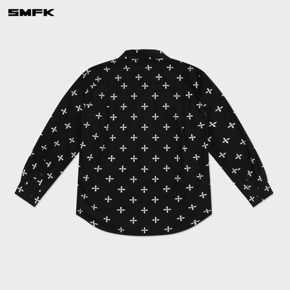 SMFK Compass Black Garden Oversize Shirt