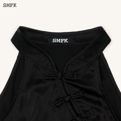 SMFK Compass Chinese Traditional Silk Vest