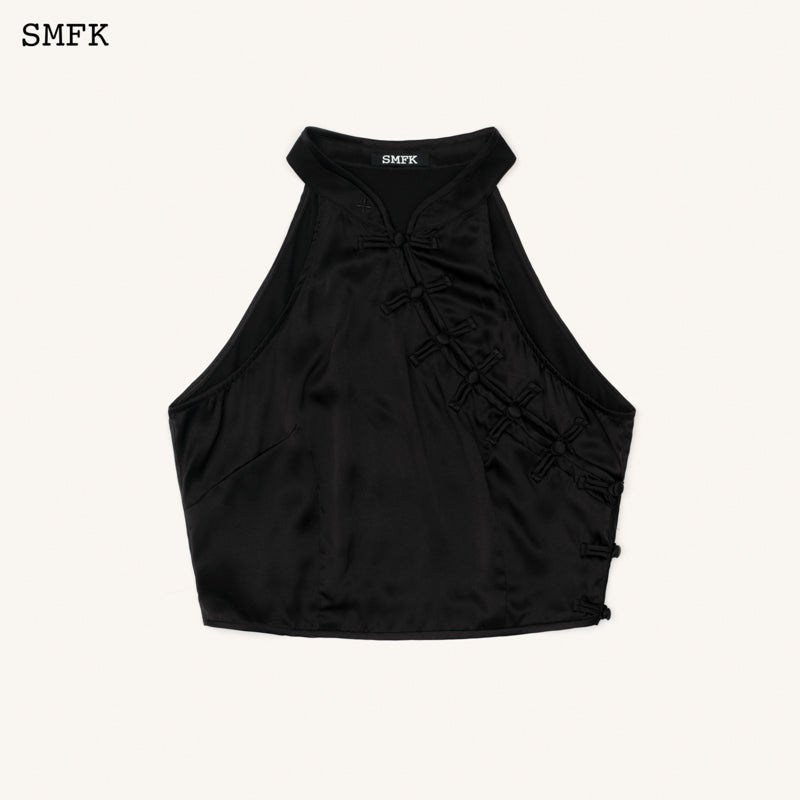 SMFK Compass Chinese Traditional Silk Vest