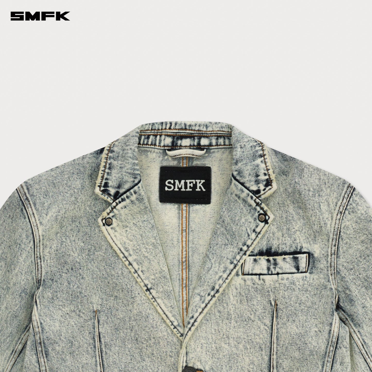 SMFK Compass Classic Cross Denim Suit White