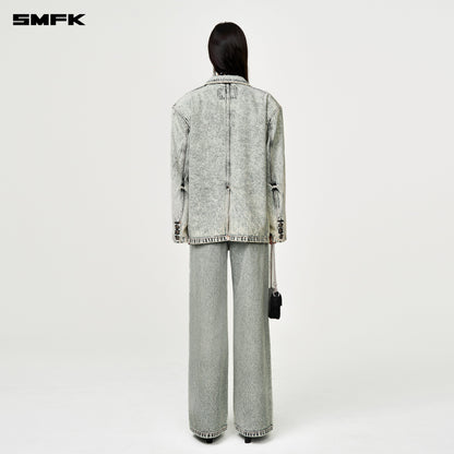 SMFK Compass Classic Cross Denim Suit White