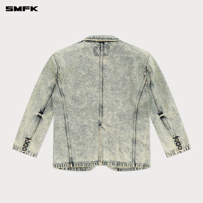 SMFK Compass Classic Cross Denim Suit White