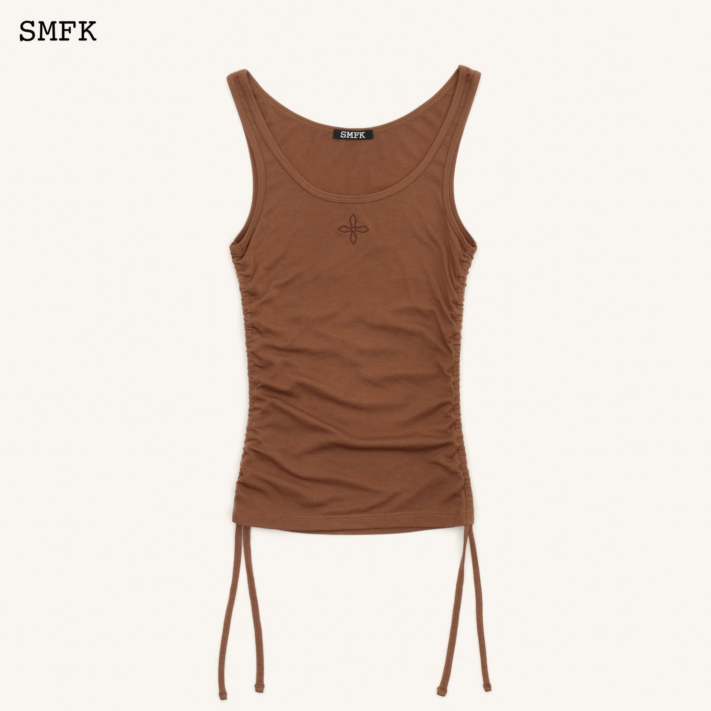 SMFK Compass Classic Shutter Sporty Vest In Brown