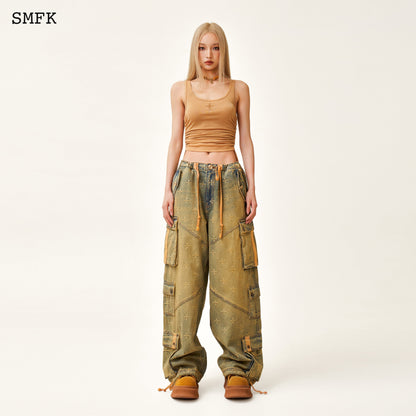 SMFK Compass Classic Shutter Sporty Vest In Ginger