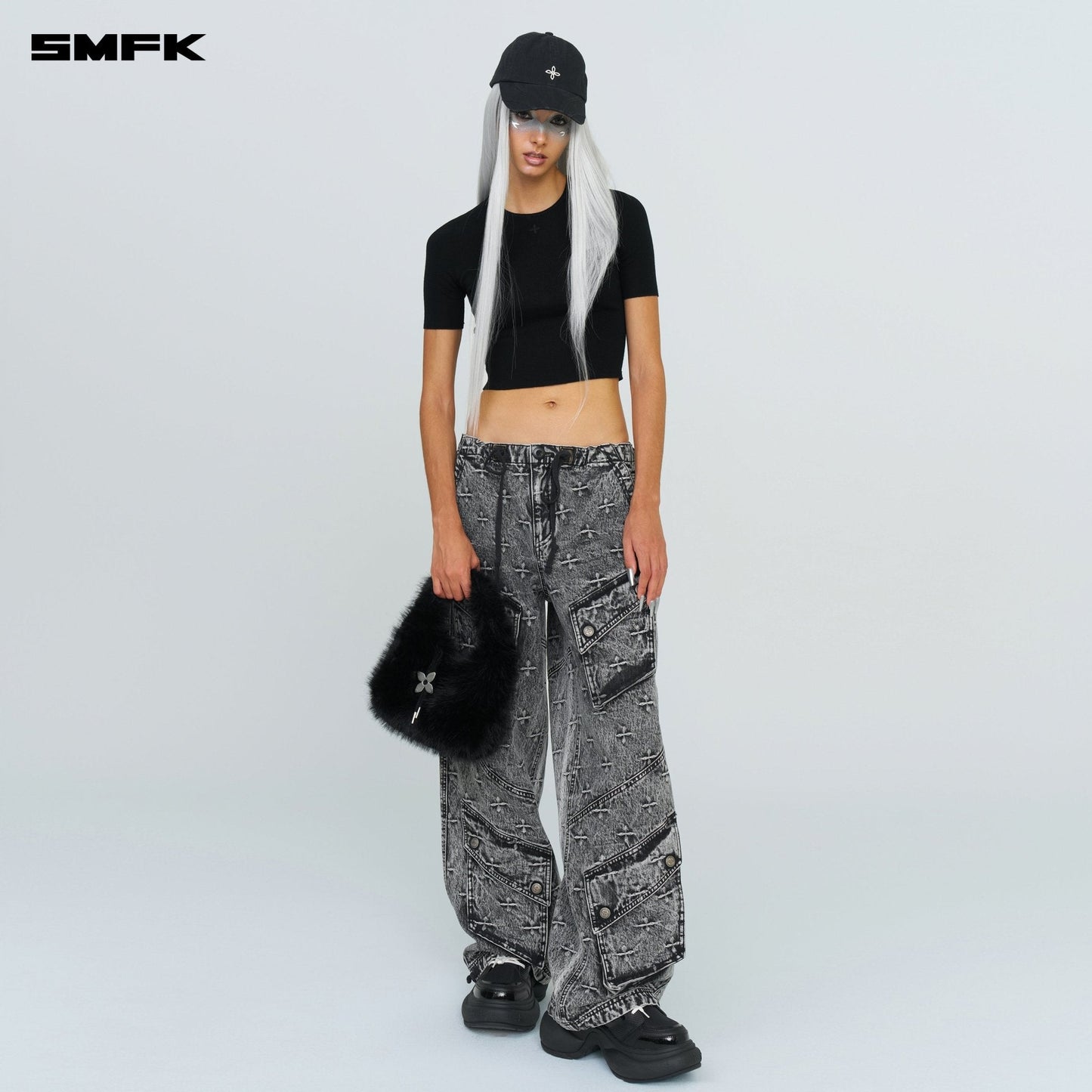 SMFK Compass Cobble Small Bag In Black