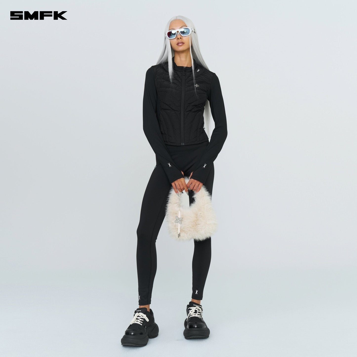 SMFK Compass Cobble Small Bag In Cream