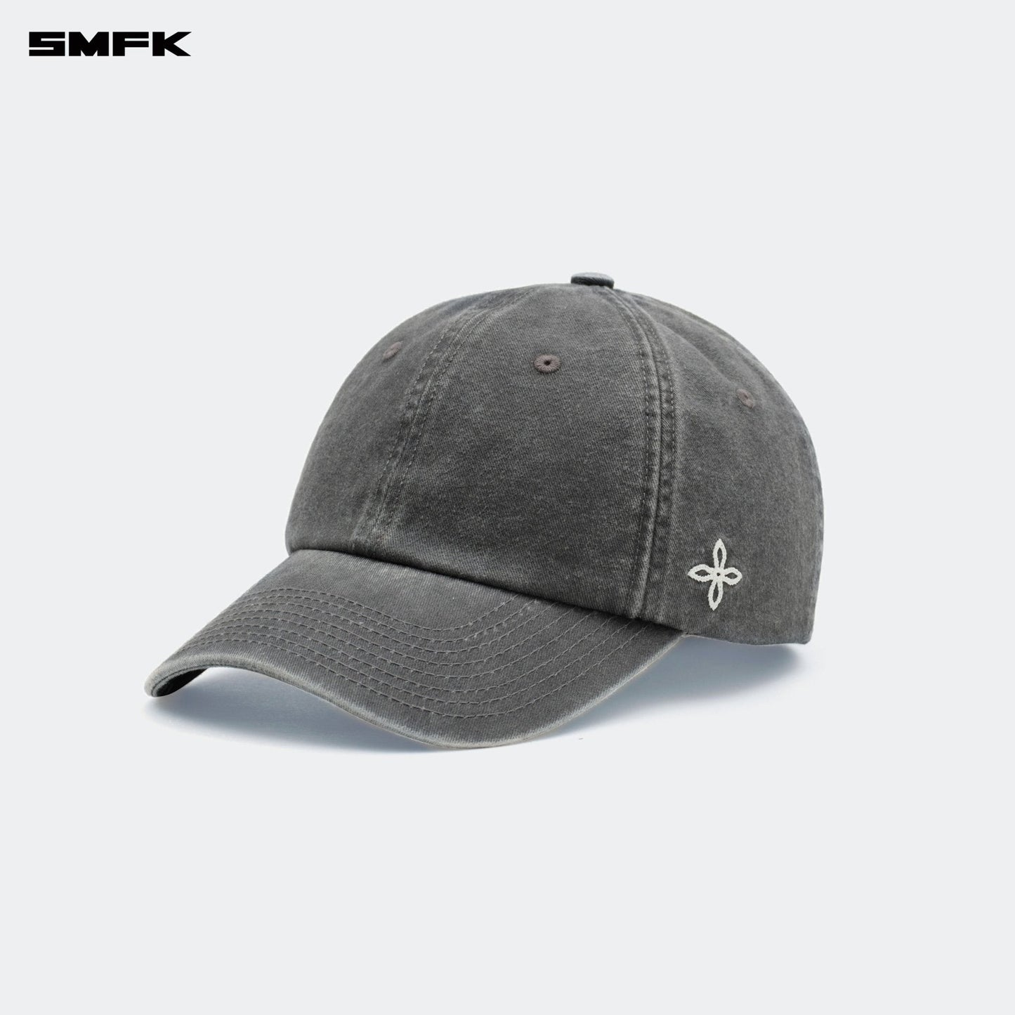 SMFK Compass Cross Chain Badge Baseball Cap Storm Gray