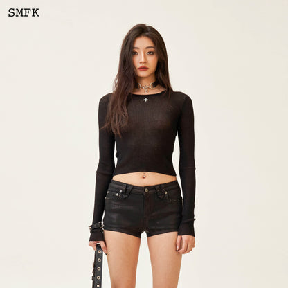 SMFK Compass Cross Classic Black Knitted Sweater