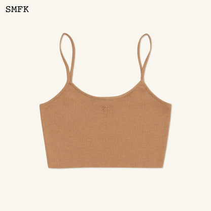 SMFK Compass Cross Classic Knitted Ultra Short Vest Top Nude