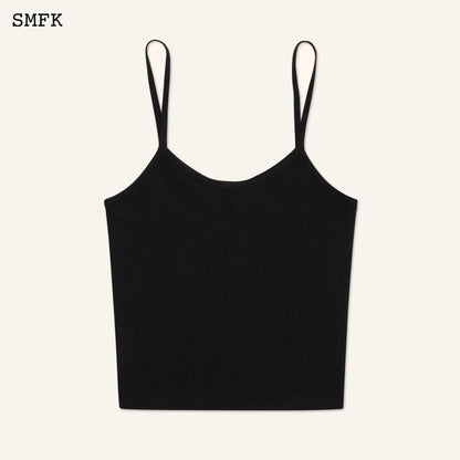 SMFK Compass Cross Classic Knitted Vest Top Black