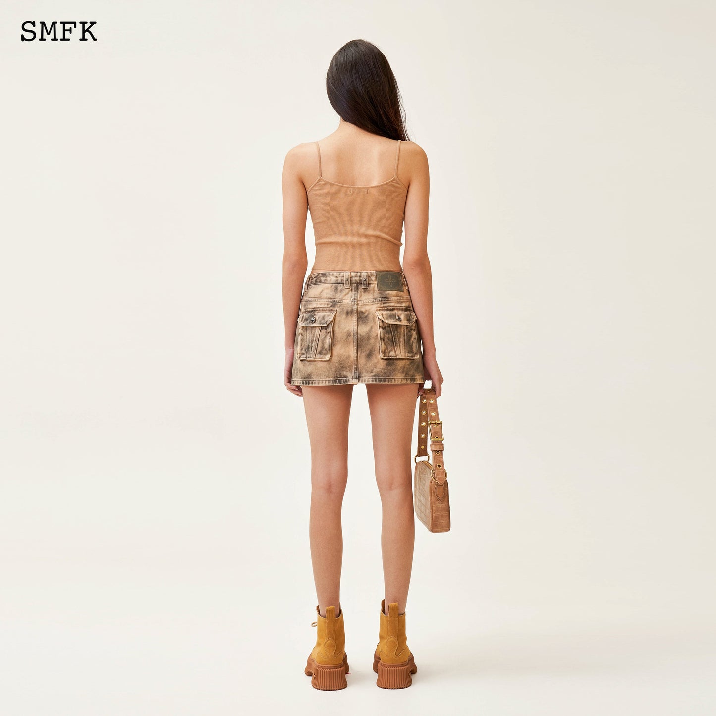 SMFK Compass Cross Classic Knitted Vest Top Nude