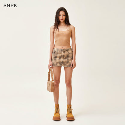 SMFK Compass Cross Classic Knitted Vest Top Nude