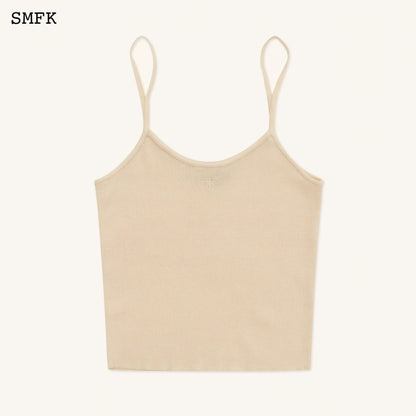 SMFK Compass Cross Classic Knitted Vest Top White