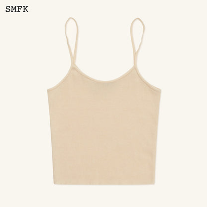 SMFK Compass Cross Classic Knitted Vest Top White