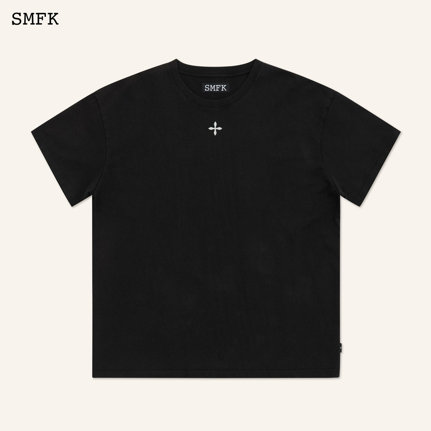 SMFK Compass Cross Classic Oversized Tee In Black