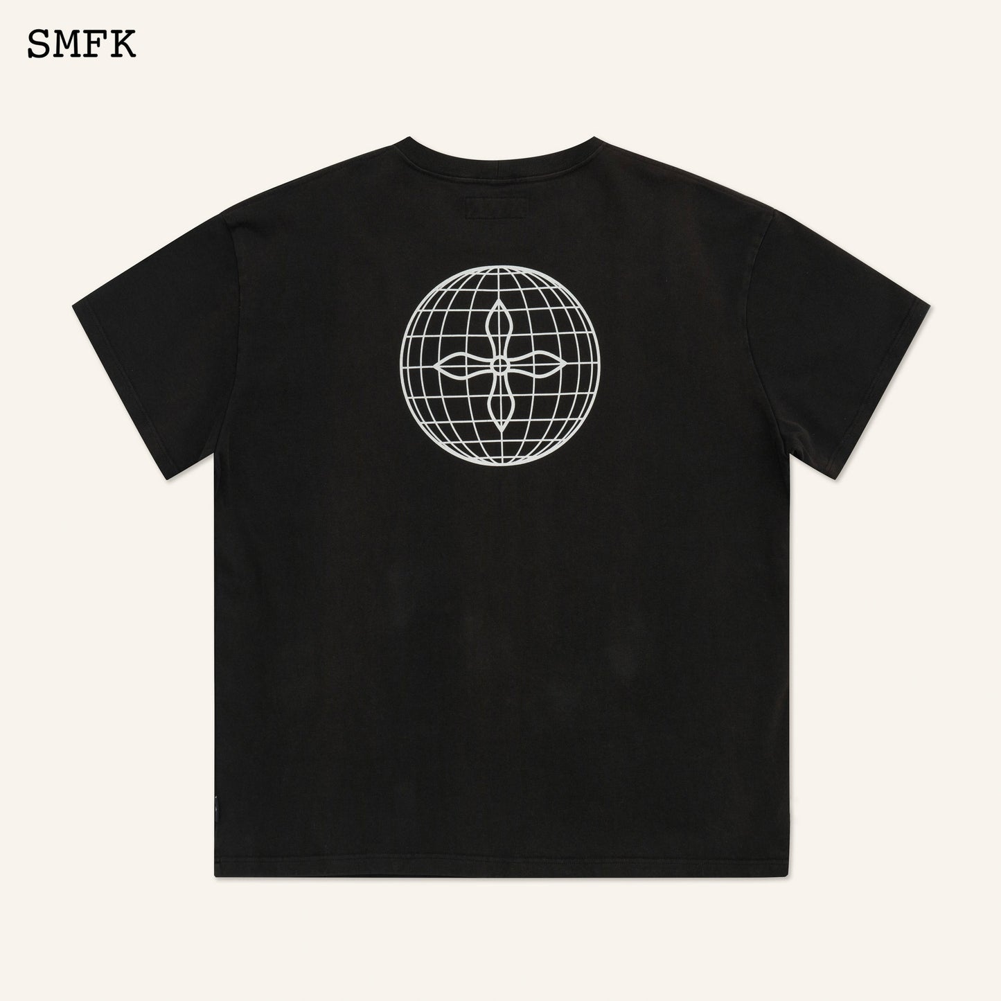 SMFK Compass Cross Classic Oversized Tee In Black