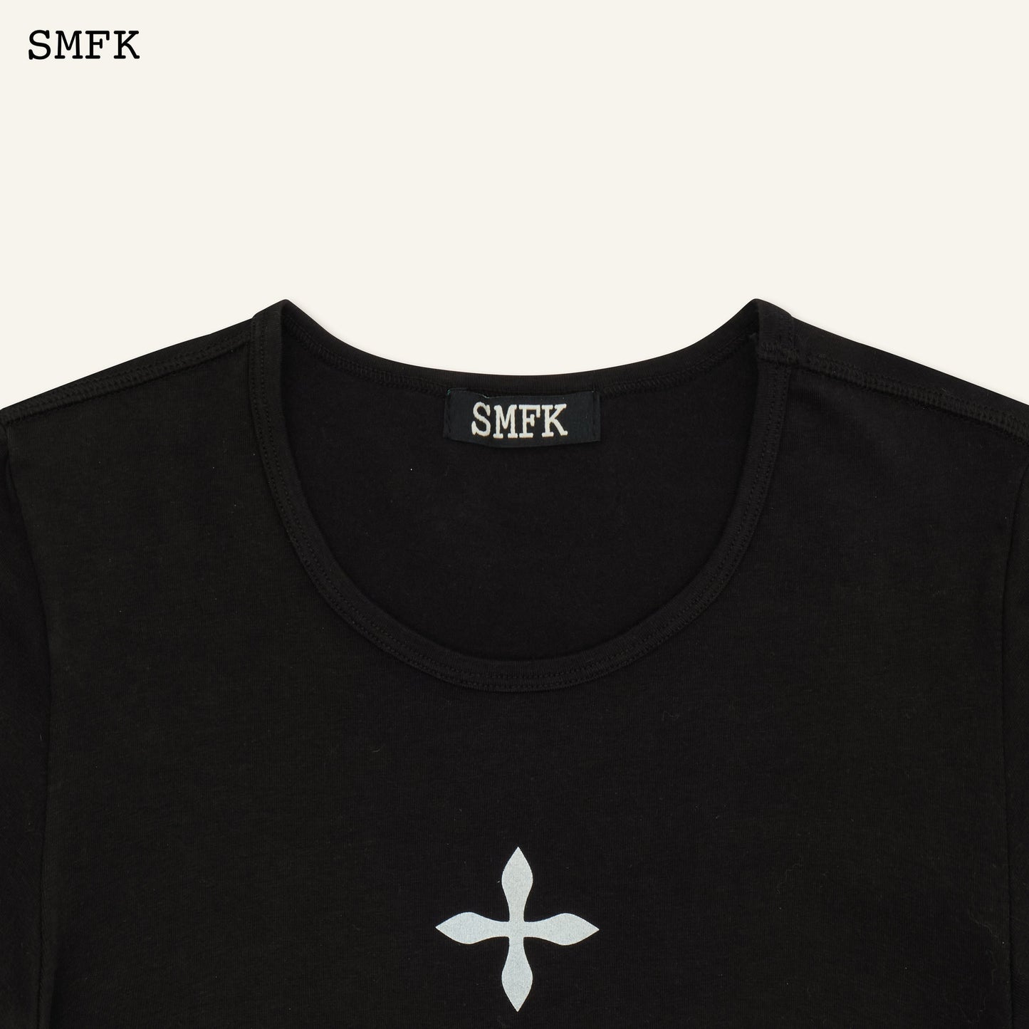 SMFK Compass Cross Classic Sporty Tights Tee In Black
