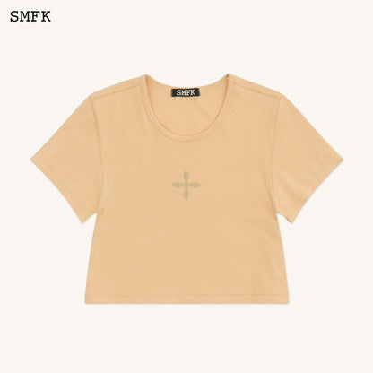 SMFK Compass Cross Classic Sporty Tights Tee In Sand