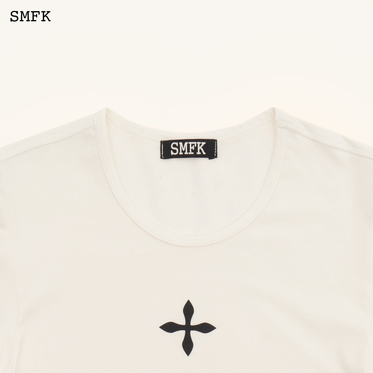 SMFK Compass Cross Classic Sporty Tights Tee In White