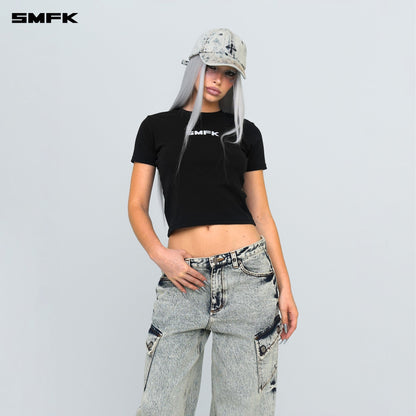 SMFK Compass Cross Denim Snowflake Cap