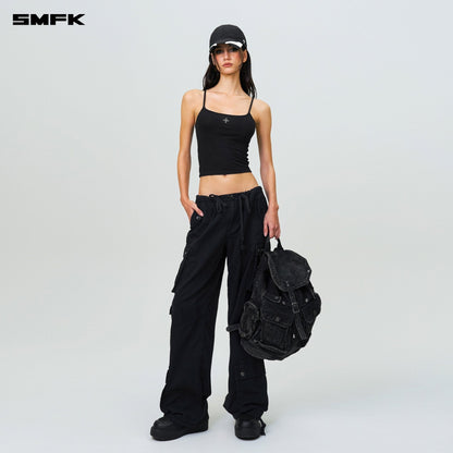 SMFK Compass Cyber Tarpan Retro Paratrooper Pants Black