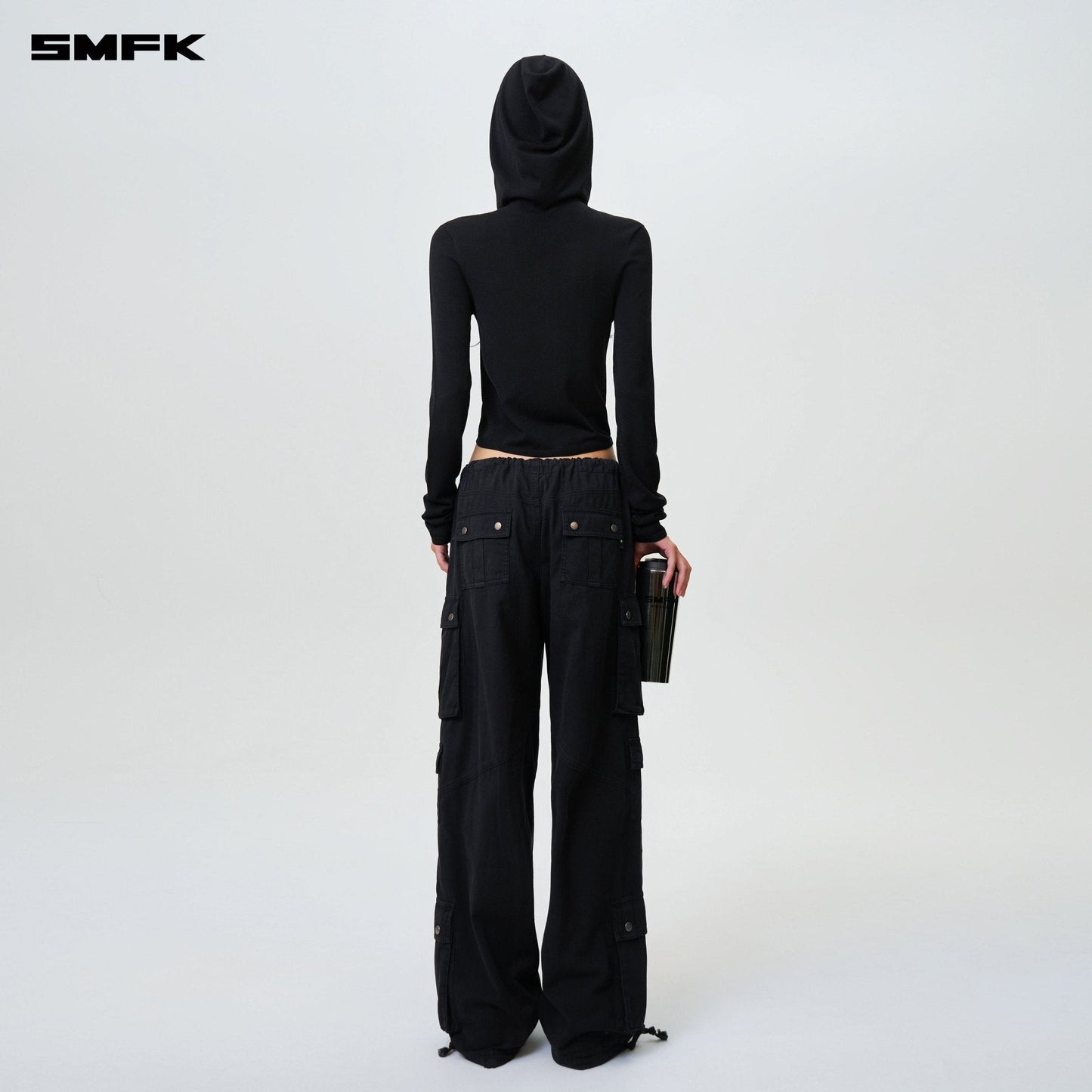 SMFK Compass Cyber Tarpan Retro Paratrooper Pants Black