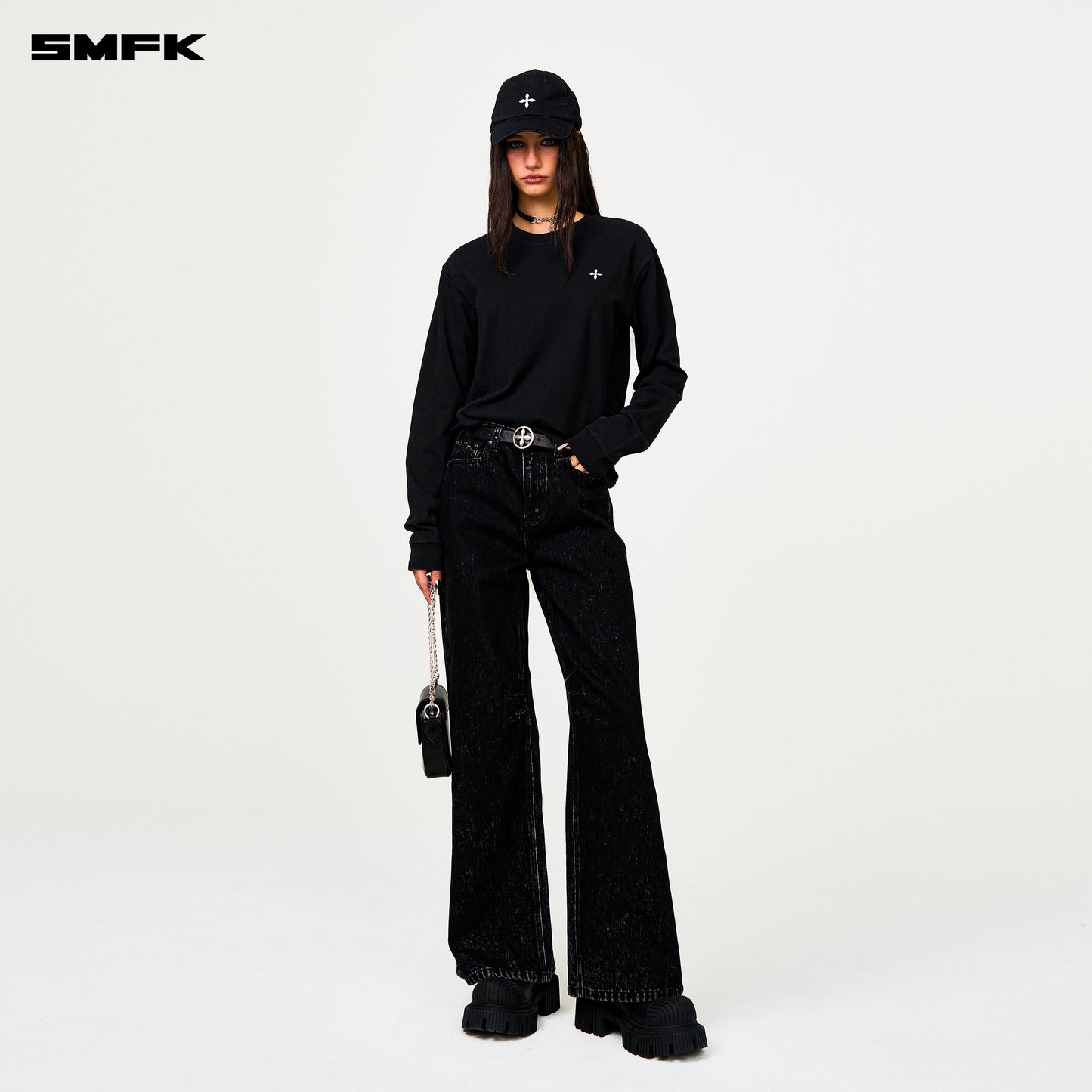 SMFK Compass Designer Black Sweatshirt