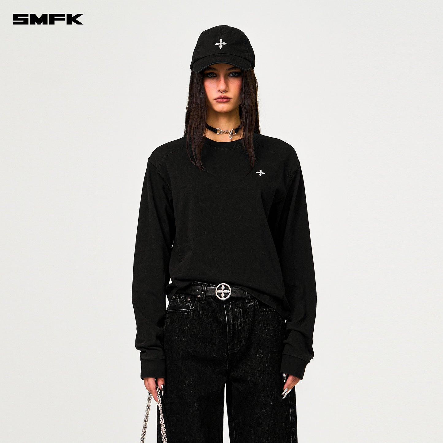 SMFK Compass Designer Black Sweatshirt