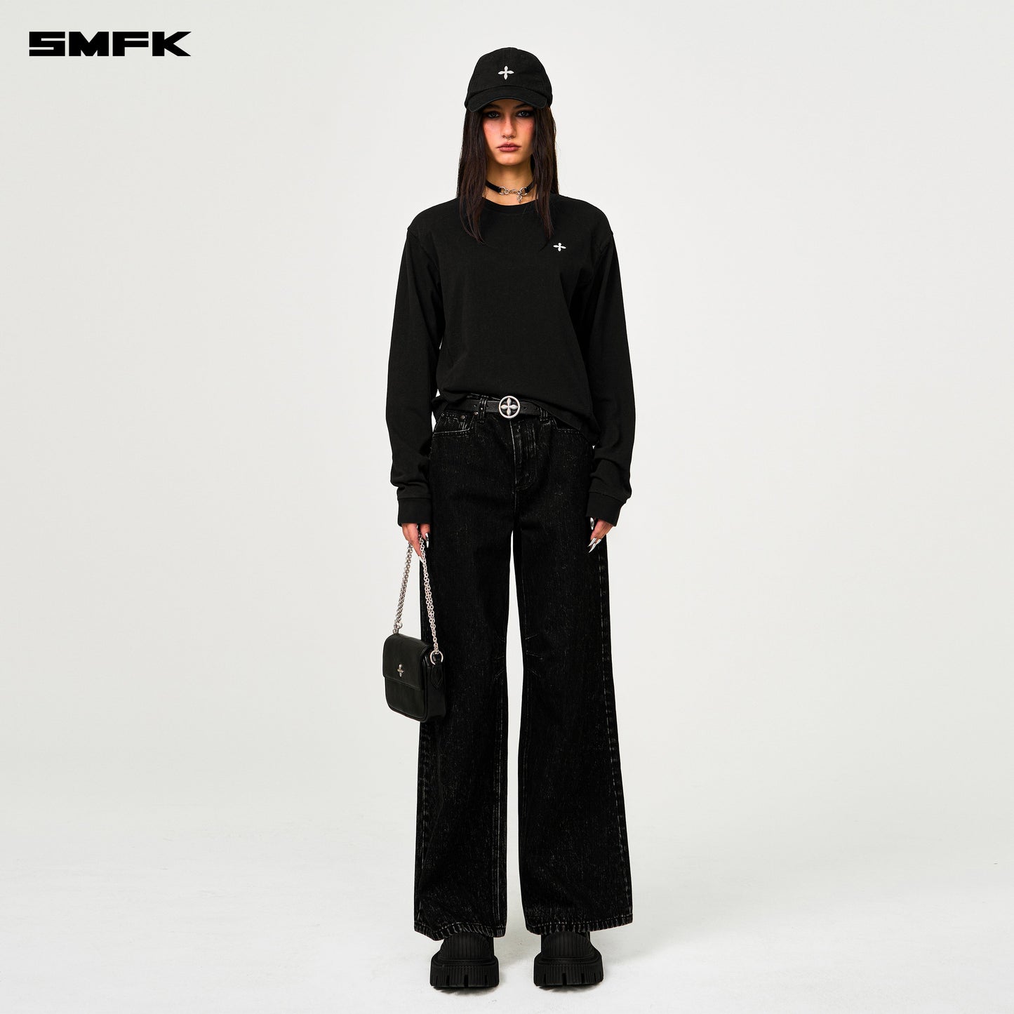 SMFK Compass Designer Black Sweatshirt