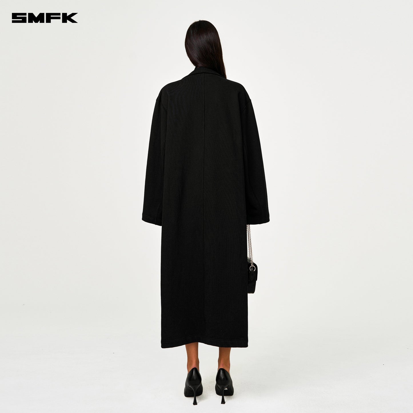 SMFK Compass Designer Classical Sports Coat In Black