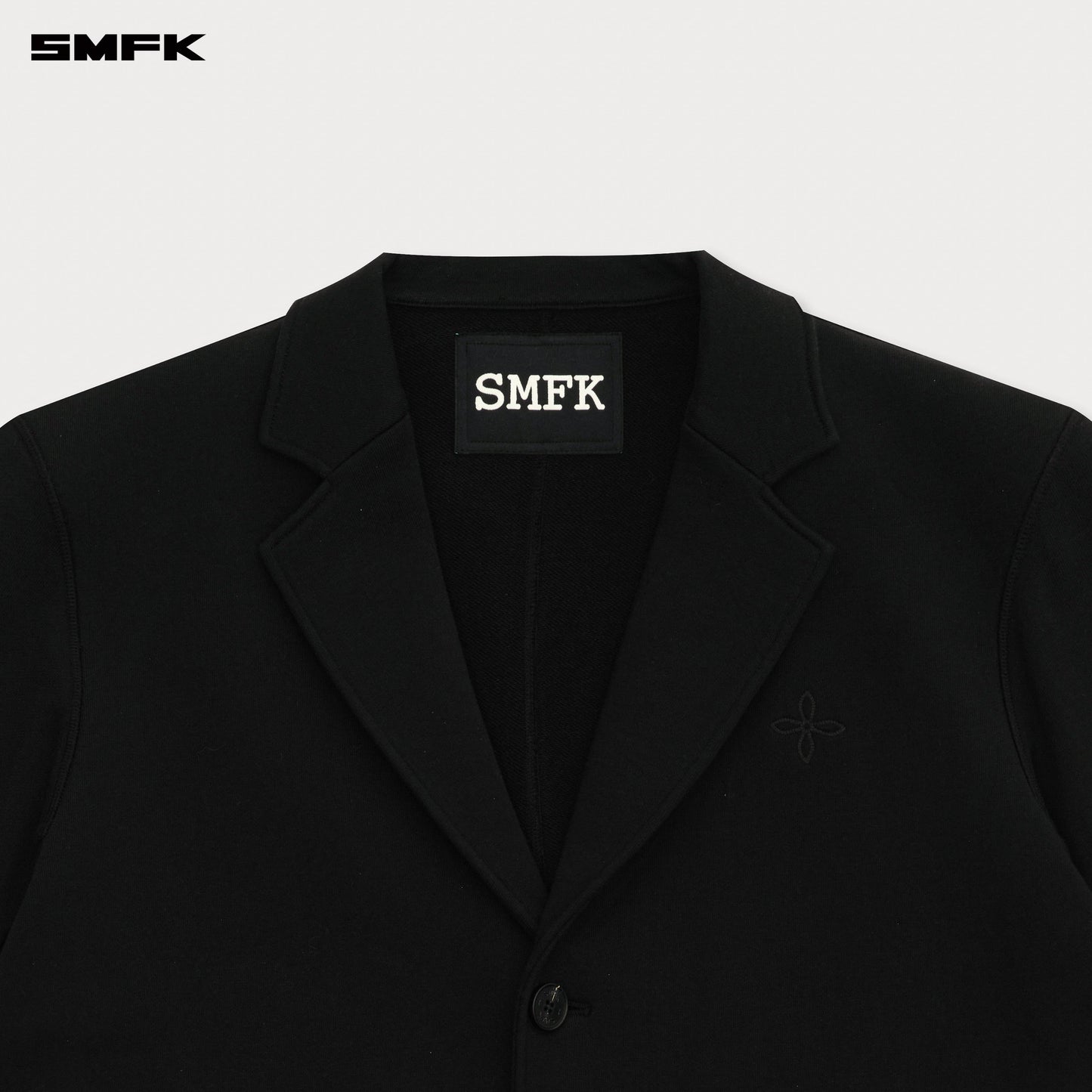 SMFK Compass Designer Classical Sports Coat In Black