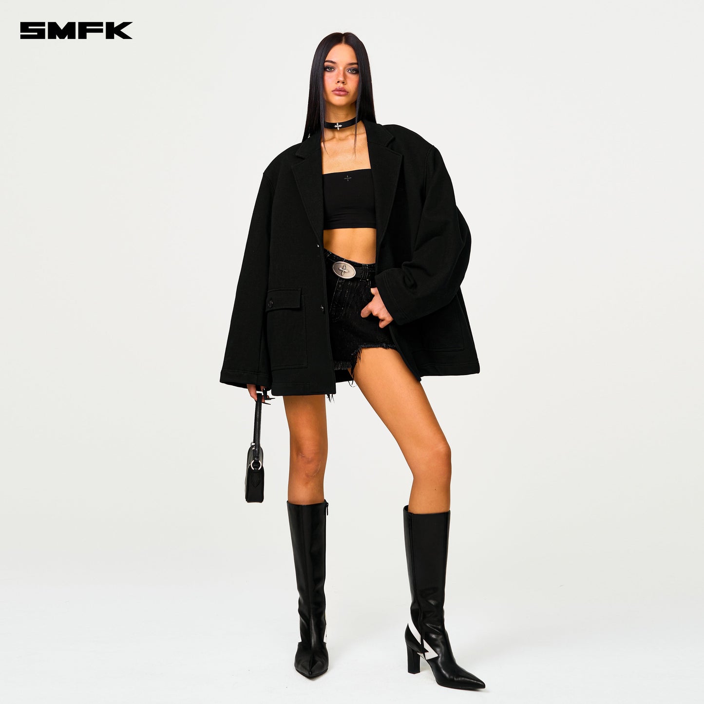 SMFK Compass Designer Classical Sports Suit In Black