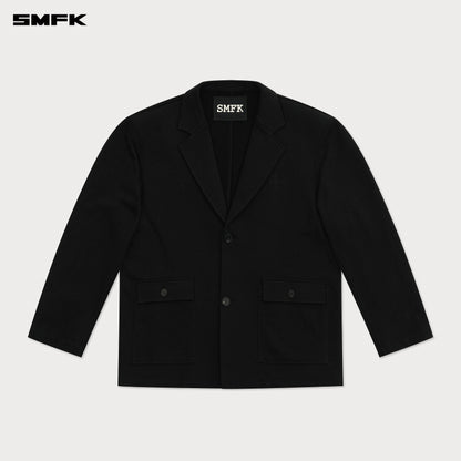 SMFK Compass Designer Classical Sports Suit In Black