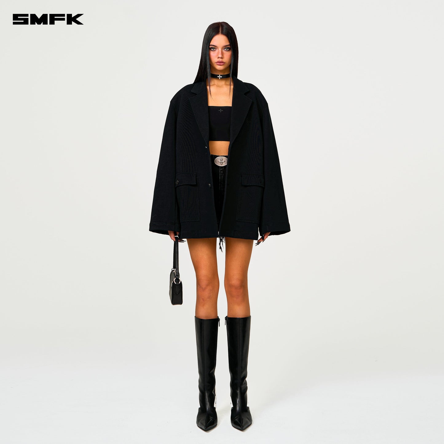 SMFK Compass Designer Classical Sports Suit In Black