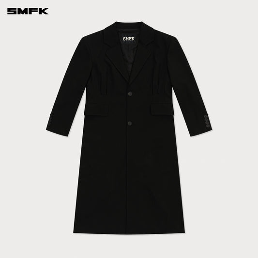 SMFK Compass Designer Midnight Trench Coat