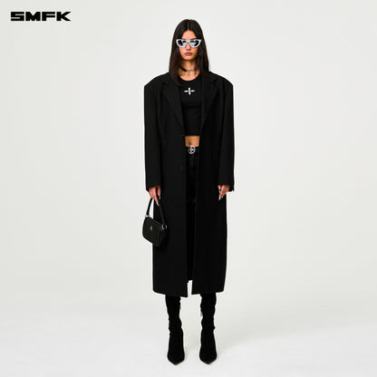 SMFK Compass Designer Midnight Trench Coat