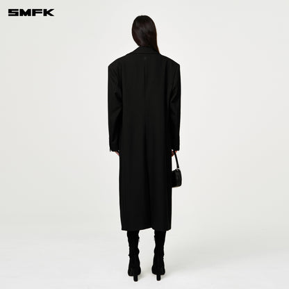 SMFK Compass Designer Midnight Trench Coat