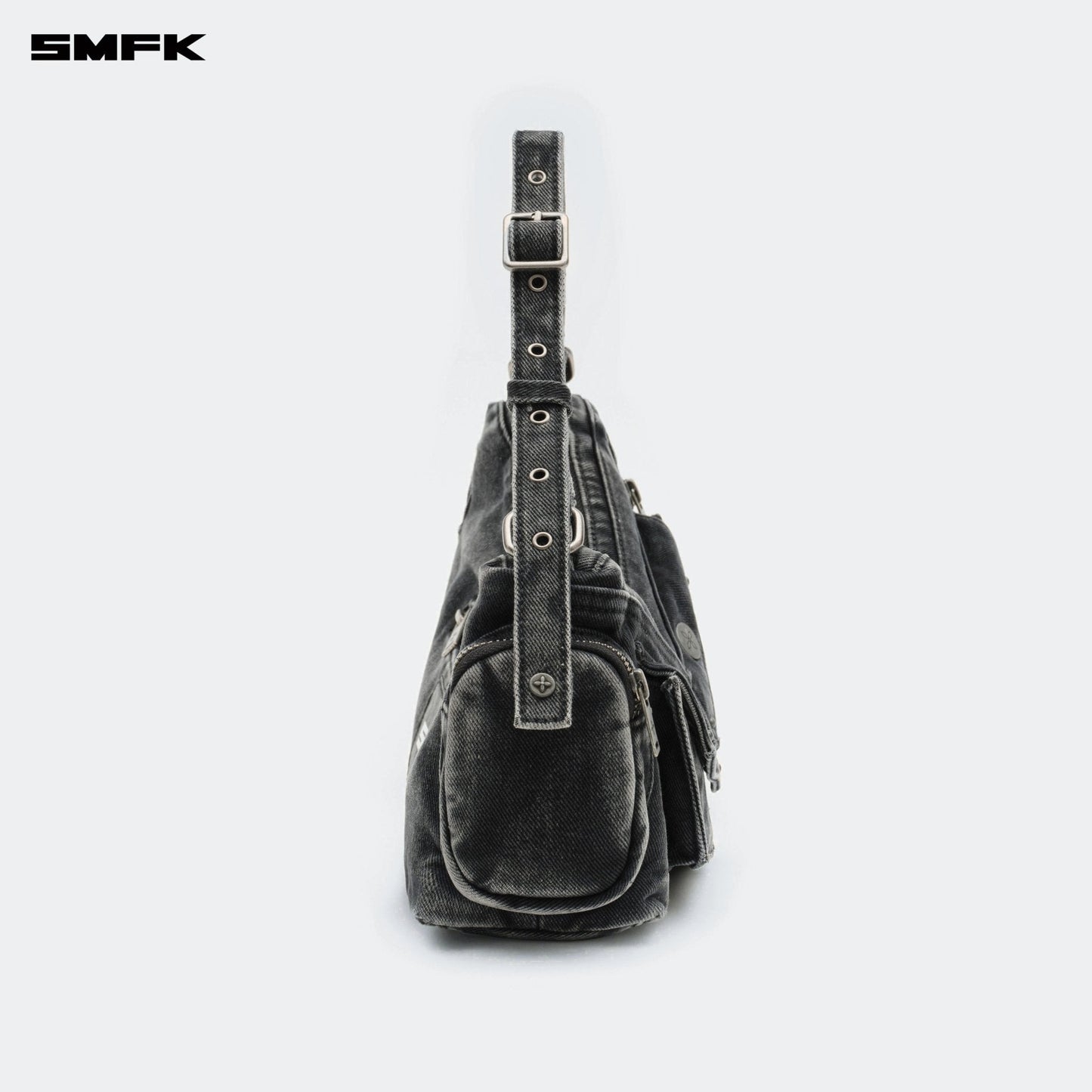 SMFK Compass Hips Denim Short Bag Black