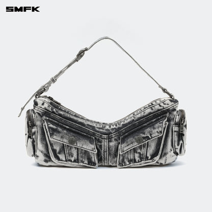 SMFK Compass Hips Denim Short Bag Gray