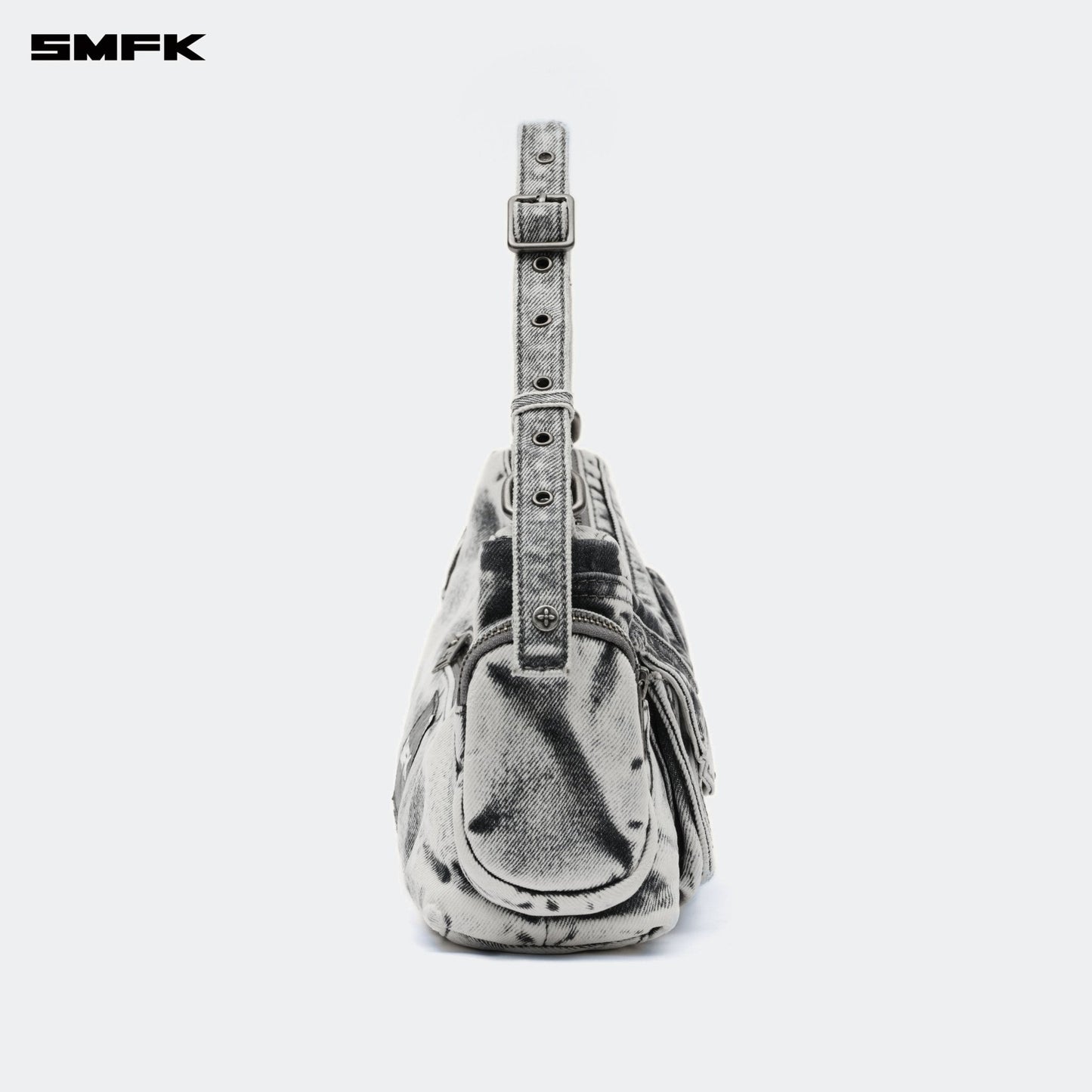 SMFK Compass Hips Denim Short Bag Gray