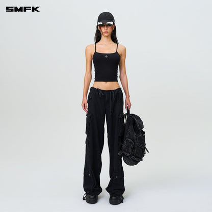 SMFK Compass Hug Extra-Long Sports Strap Top Black