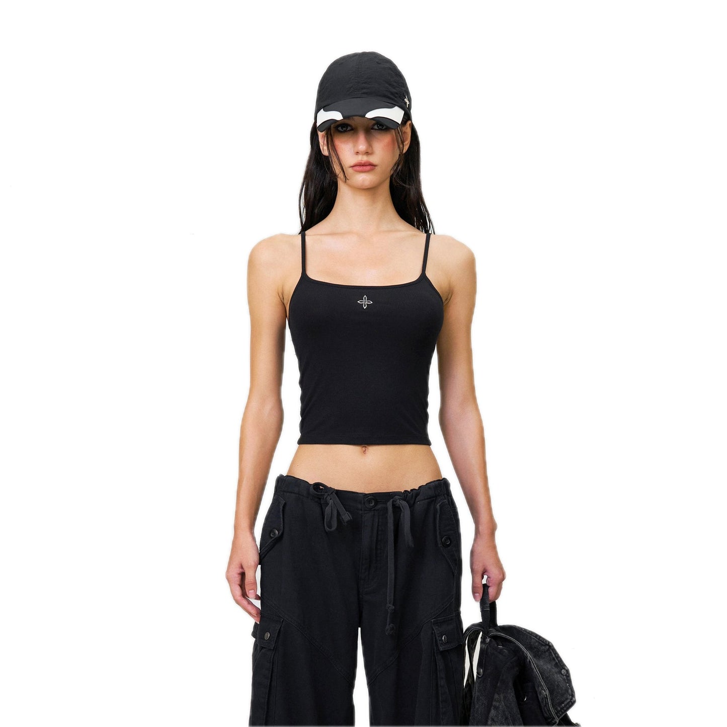 SMFK Compass Hug Extra-Long Sports Strap Top Black