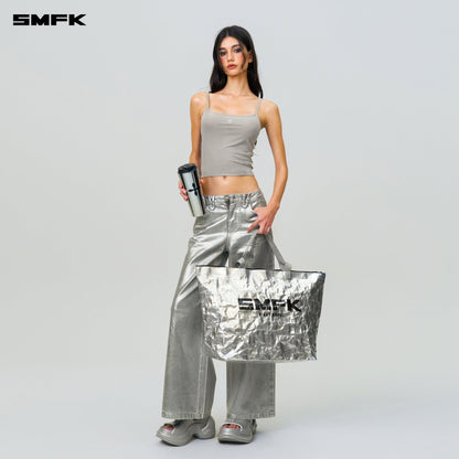 SMFK Compass Hug Extra-Long Sports Strap Top Gray