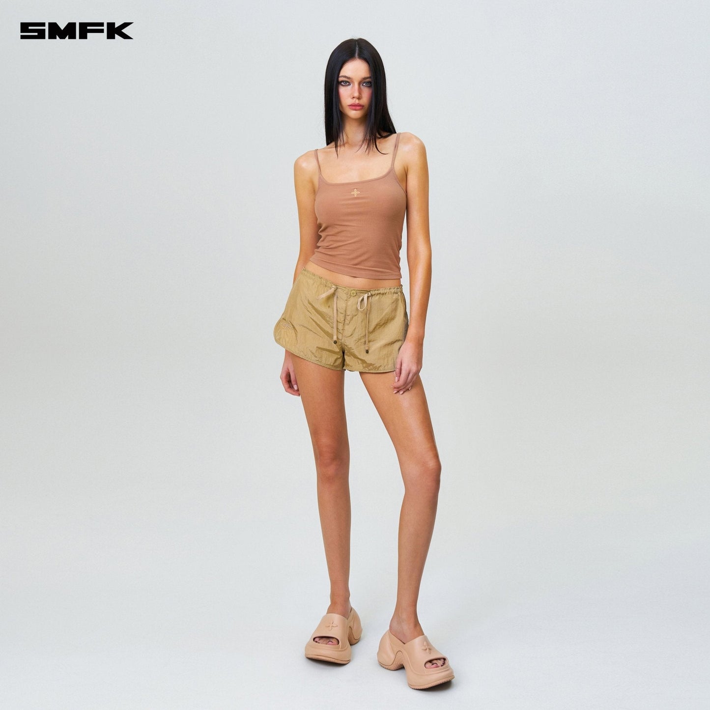 SMFK Compass Hug Extra-Long Sports Strap Top Nude