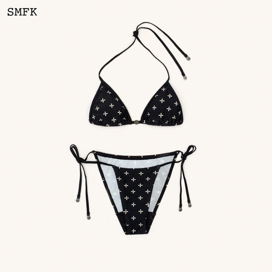 SMFK Compass Hug Garden Bikini Black